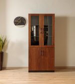 2-Door wooden office bookcase - Image 3