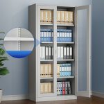 2-Door Full Glass Office Cabinet - Image 5