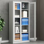 Full-Glass Metallic Office Cabinet - Image 2