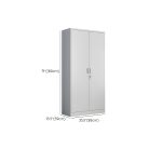 Two door vertical metallic office cabinet - Image 5