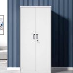 Two door vertical metallic office cabinet - Image 2
