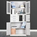 2-Door metallic office cabinet with safe - Image 2