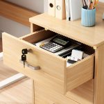 3-Drawer mobile pedestal (Beech) - Image 2