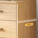 3-Drawer mobile pedestal (Beech) - Image 4