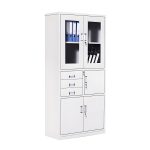 Two door metallic cabinet with safe - Image 5