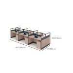 Six way open-view office workstation - Image 5