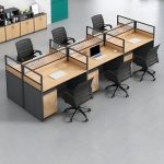 Six way open-view office workstation - Image 3