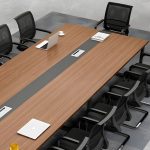 Rectangular Large Conference Table - Image 5