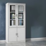 2-door metallic office cabinet - Image 3