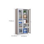 Full-Glass Metallic Office Cabinet - Image 3