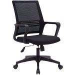 Black Fixed Arms Office Chair - Image 4