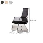 Upholstered Office Chair with Back - Image 5