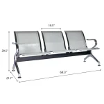 3-seater reception waiting bench - Image 5
