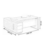 Managerial executive office desk - Image 2