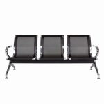 Airport 3-link metallic office bench - Image 4