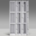 9-Locker steel office cabinet - Image 3