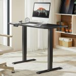 Black Height adjustable electric desk - Image 4