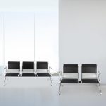 Padded 3-link reception waiting bench - Image 5