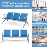Heavy-duty padded waiting bench - Image 4