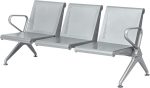 Three seater office waiting bench - Image 5