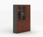 2-Door wooden office bookcase - Image 2