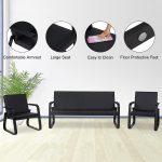 Kinsuite 5-Seat Reception Sofa (Leather) - Image 5