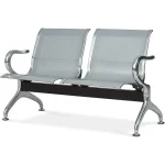 Two seater office reception bench - Image 3