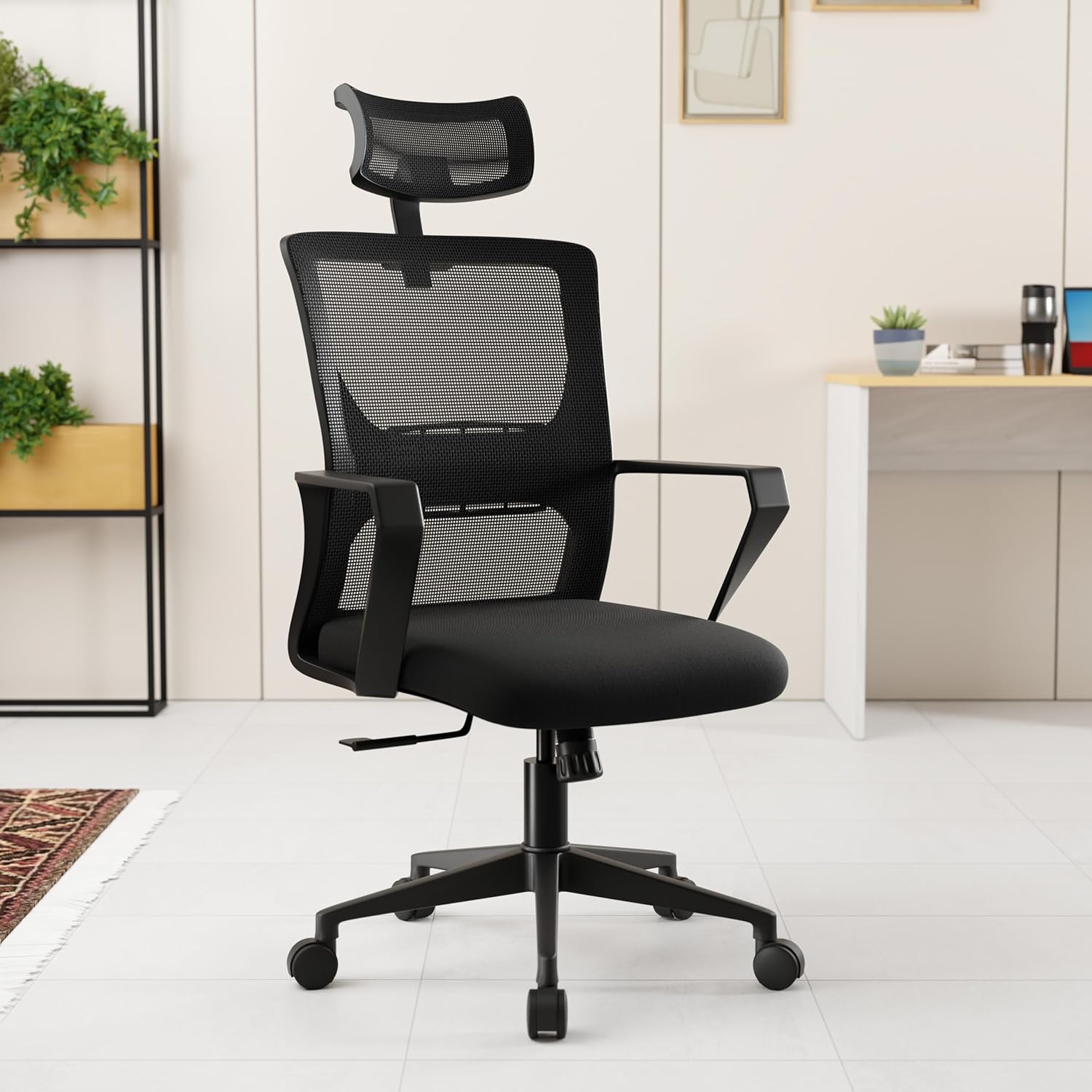 81v7zFEN9qL._SL1500_.jpg High Back Mesh Ergonomic Chair - Image 1