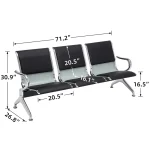 3-Link Reception Waiting Bench - Image 5