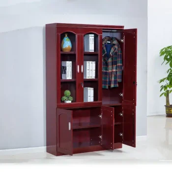 3-Door wooden office cabinet 