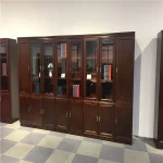 2-Door wooden office cabinet - Image 4