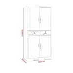 2-Door metallic office cabinet - Image 3