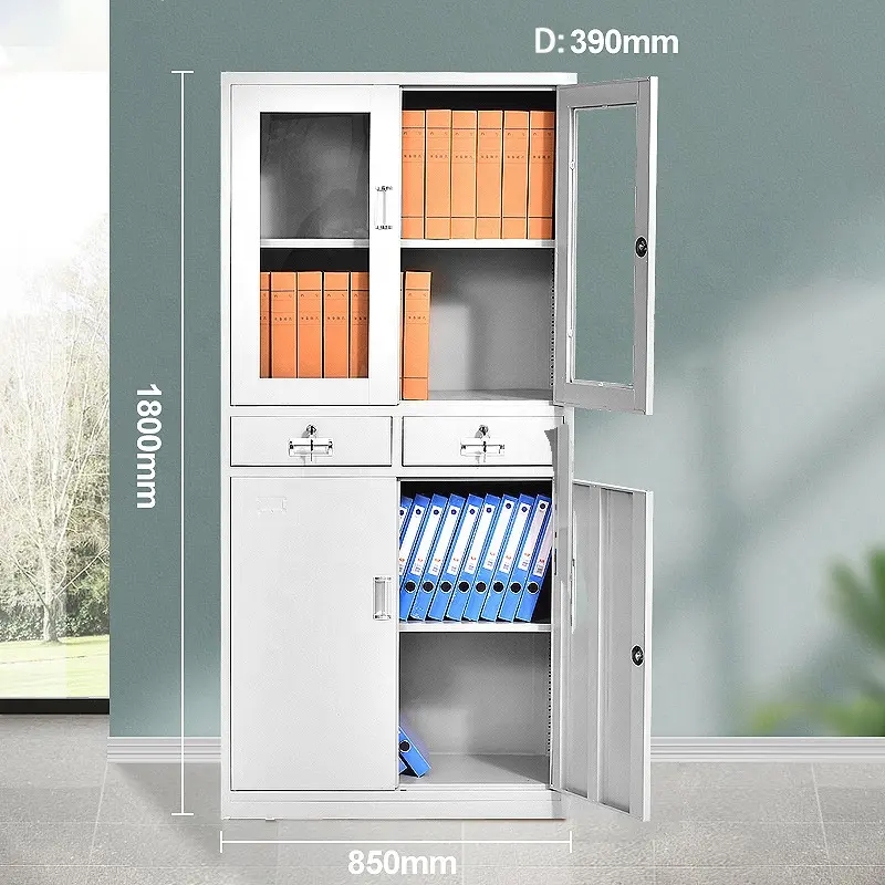 H8d78546fc24645ccbba04bba22263828d.jpg_960x960-1.webp 2-Door metallic office cabinet - Image 1