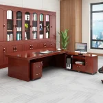 Office desk 180cm L-shaped design - Image 2