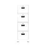Four-Drawer Office Cabinet (4-Key) - Image 5