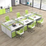 6-Way modular office workstation