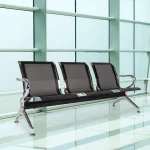 Kinbor 3-link metallic waiting bench