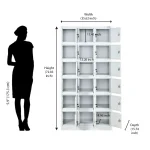 15-Locker steel office cabinet - Image 5