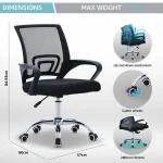 Secretarial Mesh Office Chair - Image 5