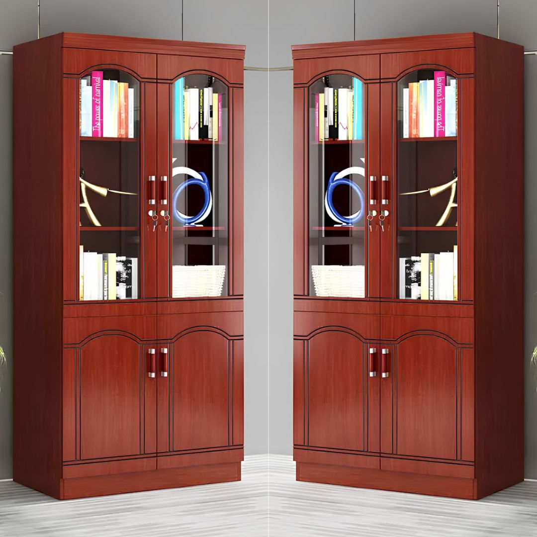 xr:d:DAFzZGgN35w:403,j:6887541350613098915,t:23120805 2-Door Wooden Office Cabinet - Image 1