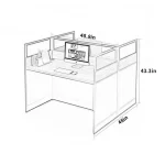 2-Way modular office workstation. - Image 5