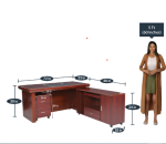 1.4 meters executive office desk - Image 5