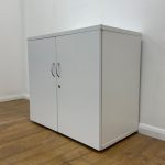 2-Door wooden credenza cabinet