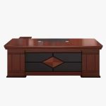 1.6 meters red-mahogany executive desk - Image 3