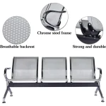3-Seat Waiting Room Reception Chair - Image 4
