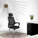 Orthopedic headrest office chair - Image 5
