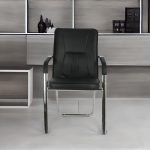 Visitor office chair fixed arms