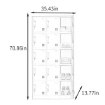 15-Locker steel cabinet (Grey) - Image 5