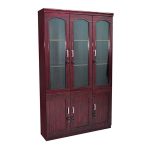 3-Door wooden office cabinet - Image 2