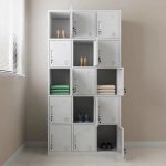 15-Locker steel office cabinet - Image 4